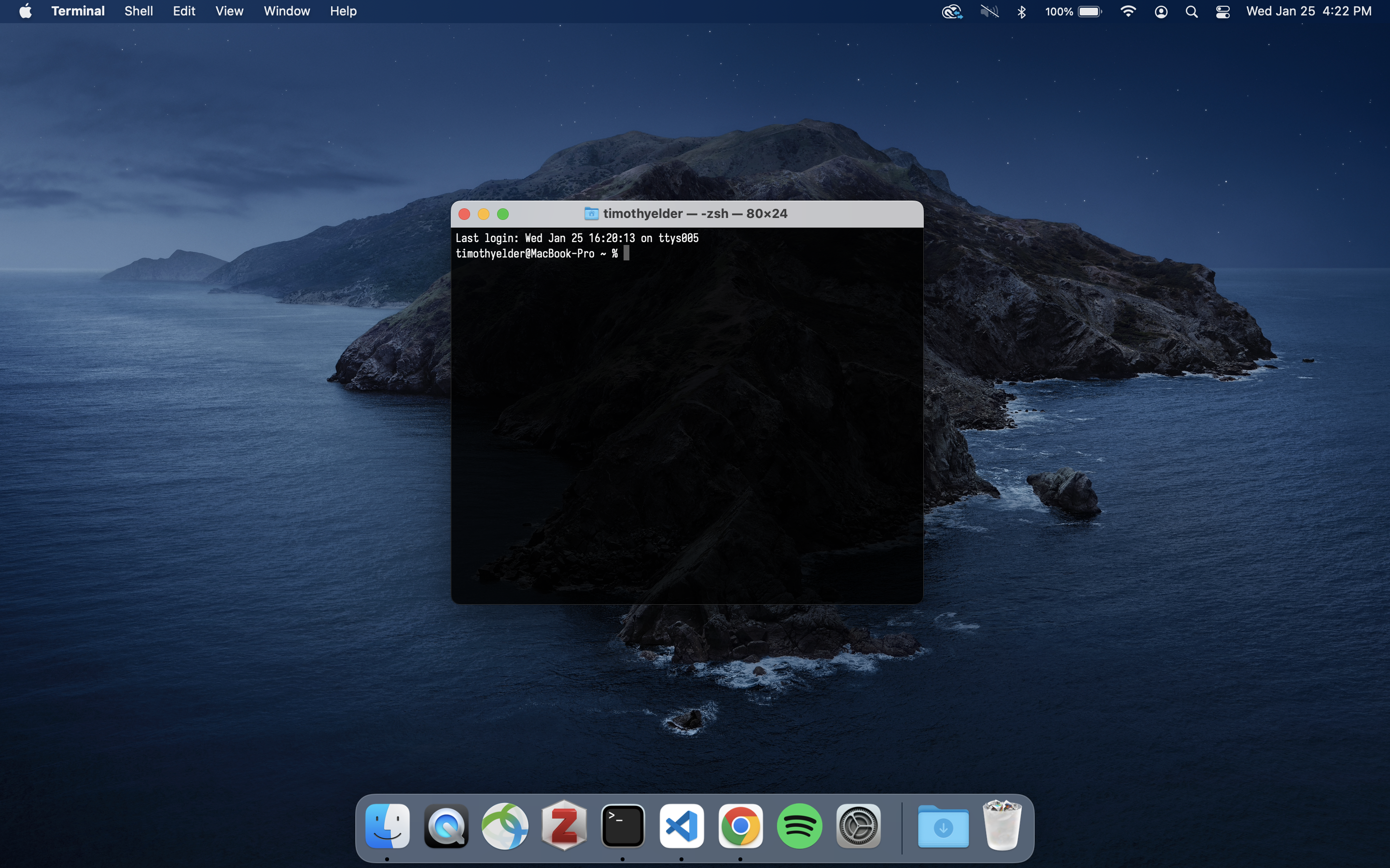 The Terminal in macOs